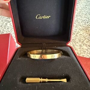 Cartier Love Bracelet Size 16 – 18K Yellow Gold- Authenticated